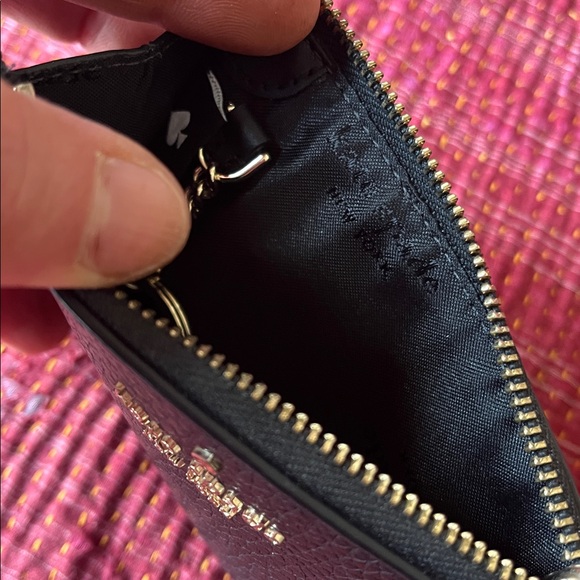 Kate Spade Lena Black Leather Wristlet Travel Wallet with Key Pouch 🔑 - Picture 5 of 7